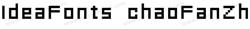 IdeaFonts chaoFanZhania字体转换